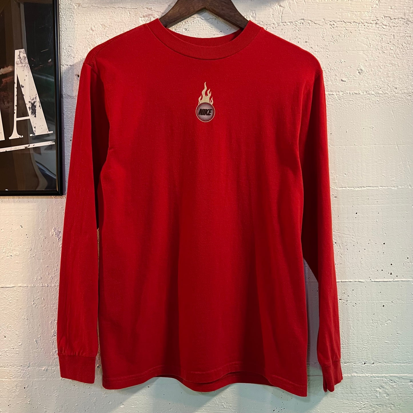 Vintage 90’s Nike Air Y2K Style Long Sleeve T-Shirt - Size Youth Large - Red/Multi