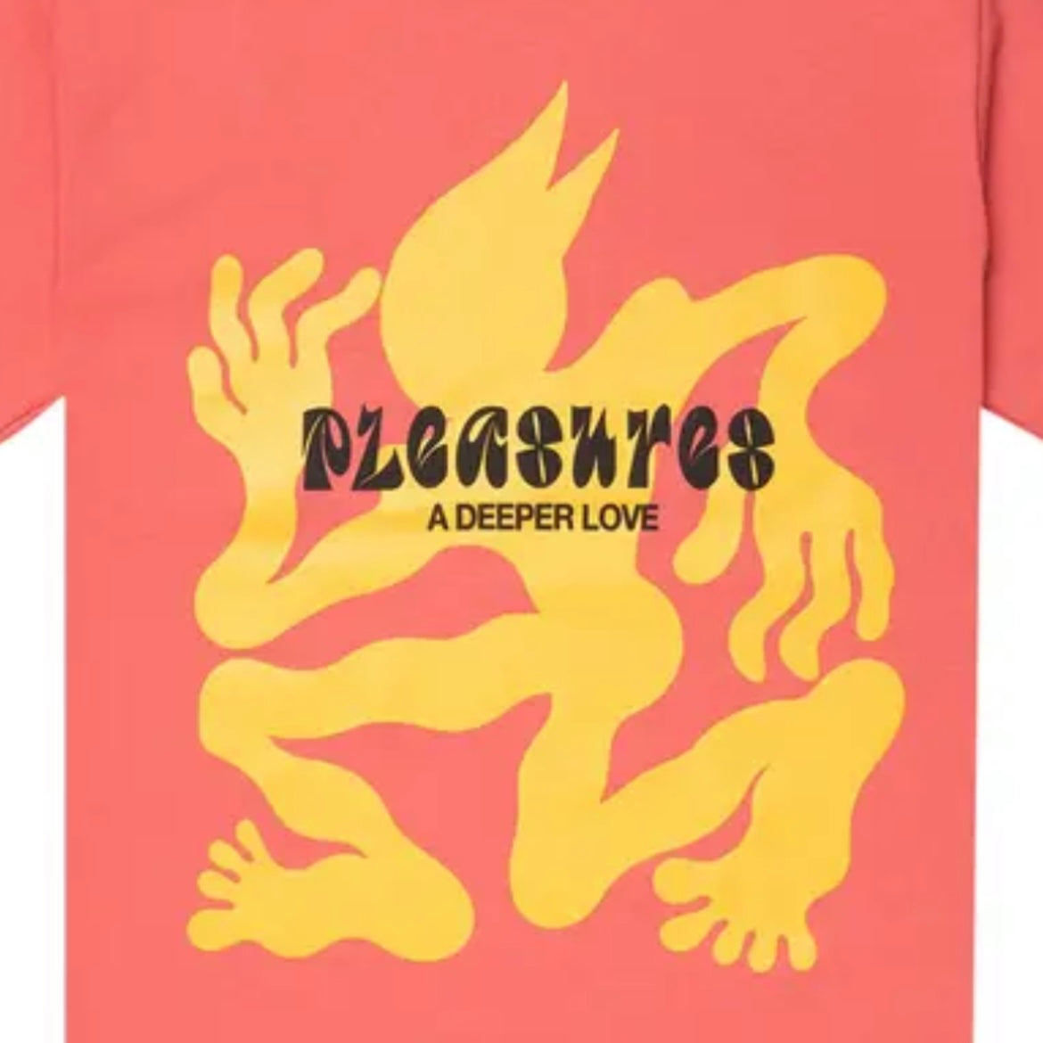 *NEW* Pleasures 'BPMS' T-Shirt - Size Medium - Coral