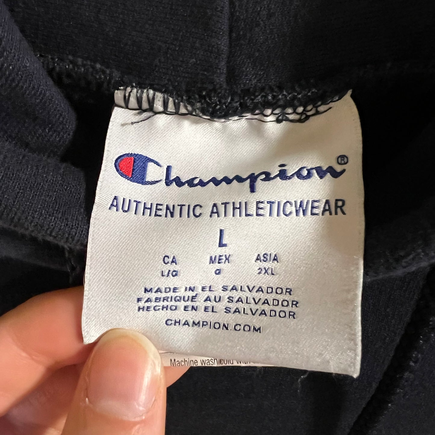 Vintage 2000’s Champion U.S. Navy Tradition Hoodie Sweatshirt - Size Large - Navy/Yellow/White