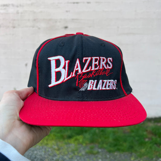 Vintage Portland Trailblazers Limited Edition Snapback Hat - Size OSFA - Made In USA - 727 Out of 2000