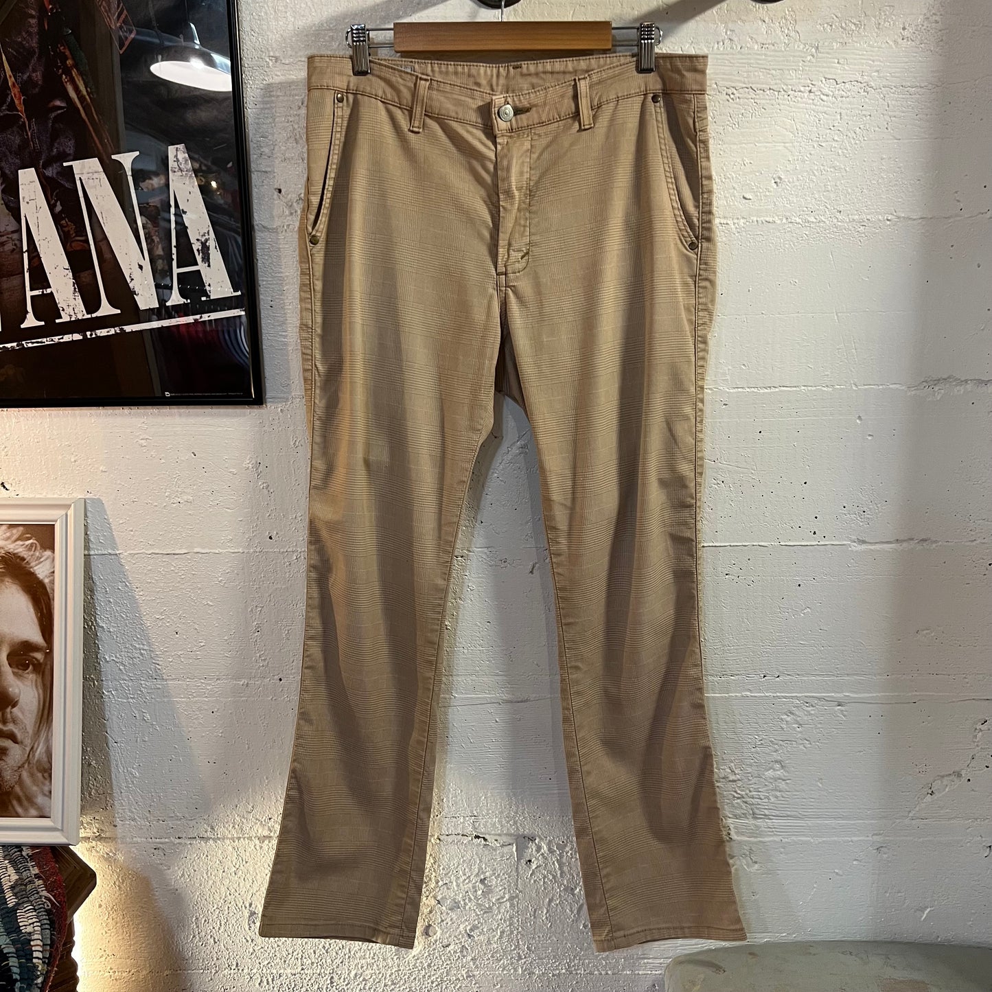 Edwin International Basic Made In Japan Tartan Plaid Pants - Size - Made In Japan - Tan/Beige