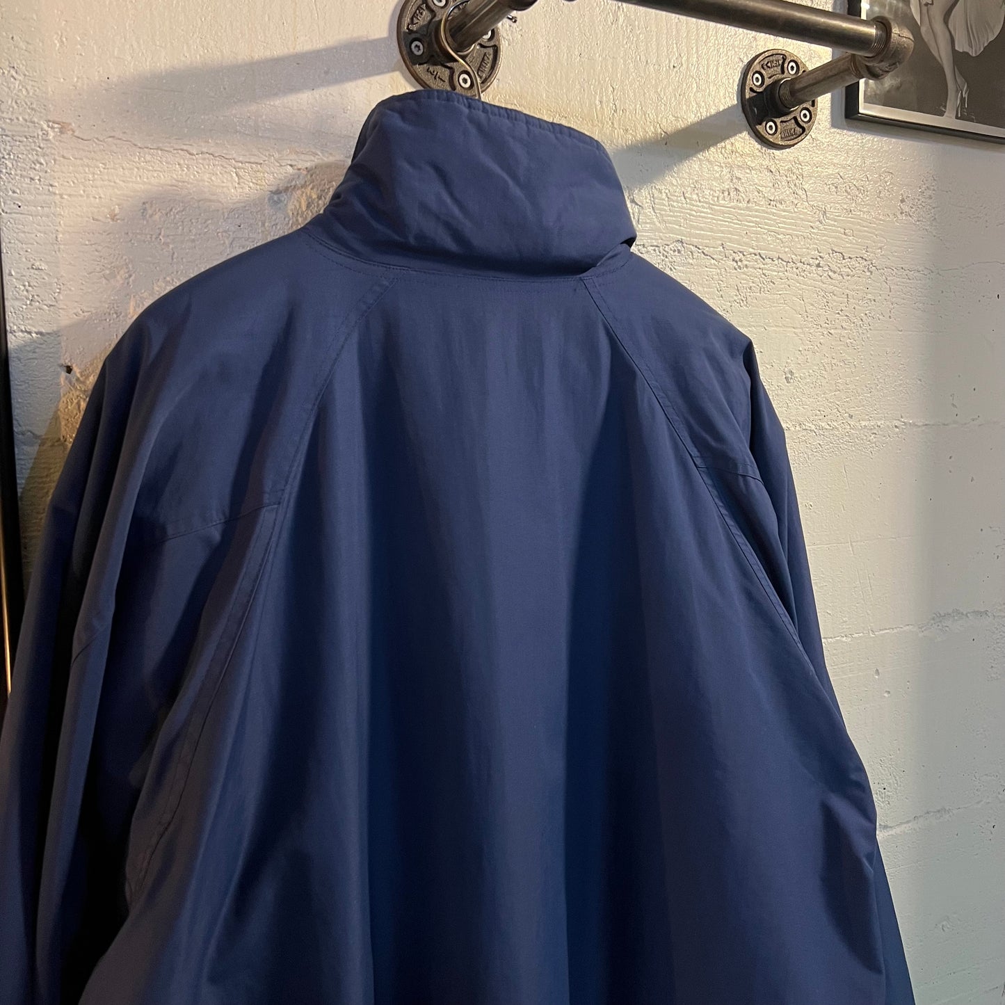 Vintage 90's Helly Hansen Advance Fleece Lined Full Zip Rain Jacket - Size XXL - Blue/White/Black