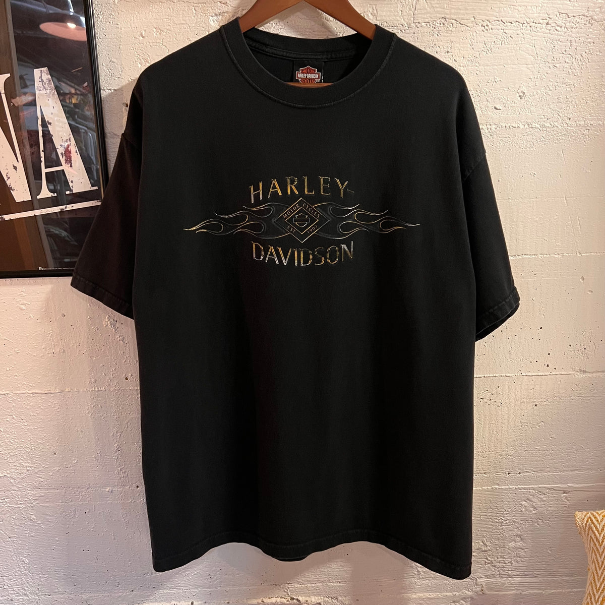 Vintage 2006 Harley Davidson Beartooth Pass Red Lodge, MT Graphic T-Shirt - Size XL - Made In USA - Black/Multi