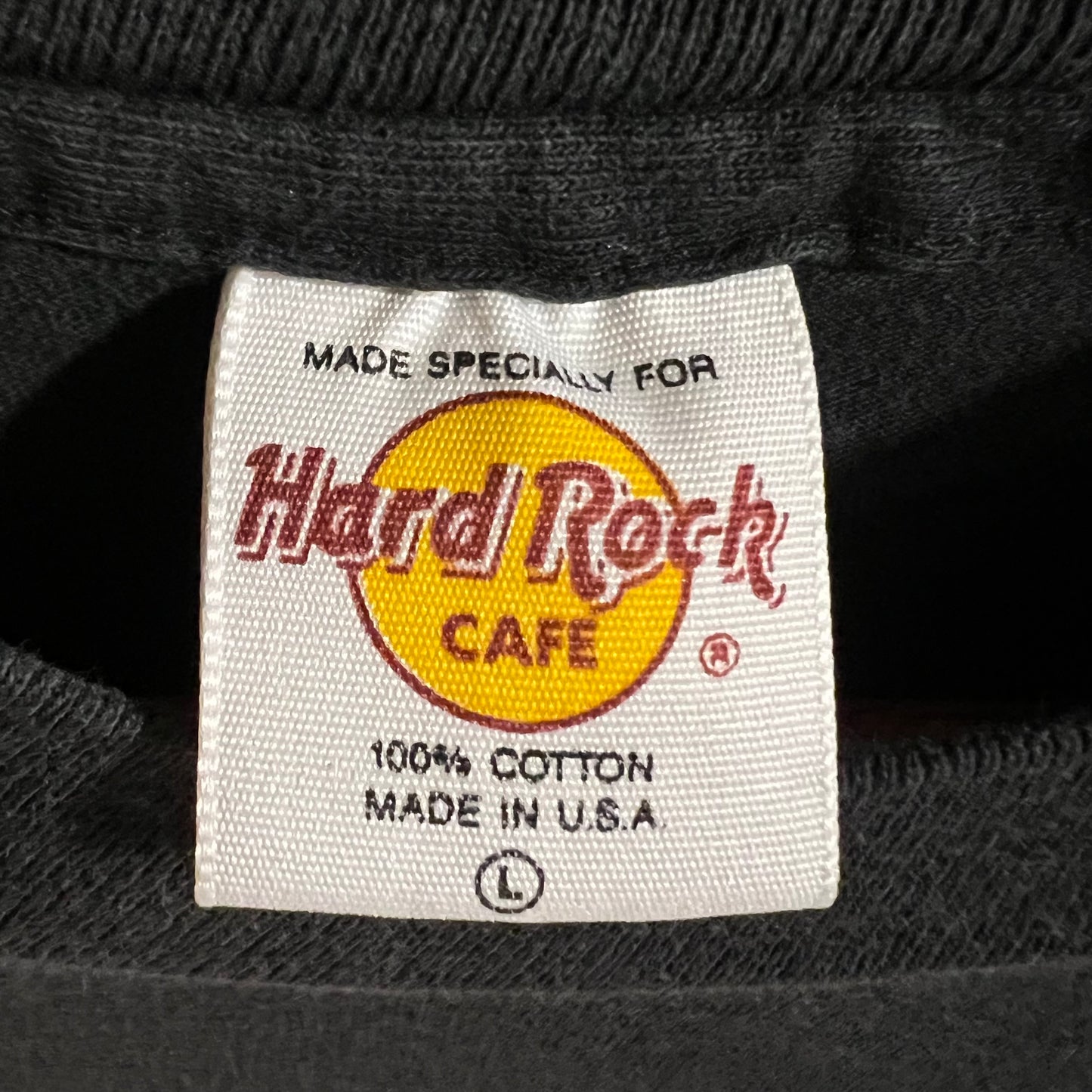 Vintage 90’s Hard Rock Cafe, San Francisco ‘Save The Planet’ Graphic Single Stitch T-Shirt - Size Large - Made In USA - Black/White/Multi