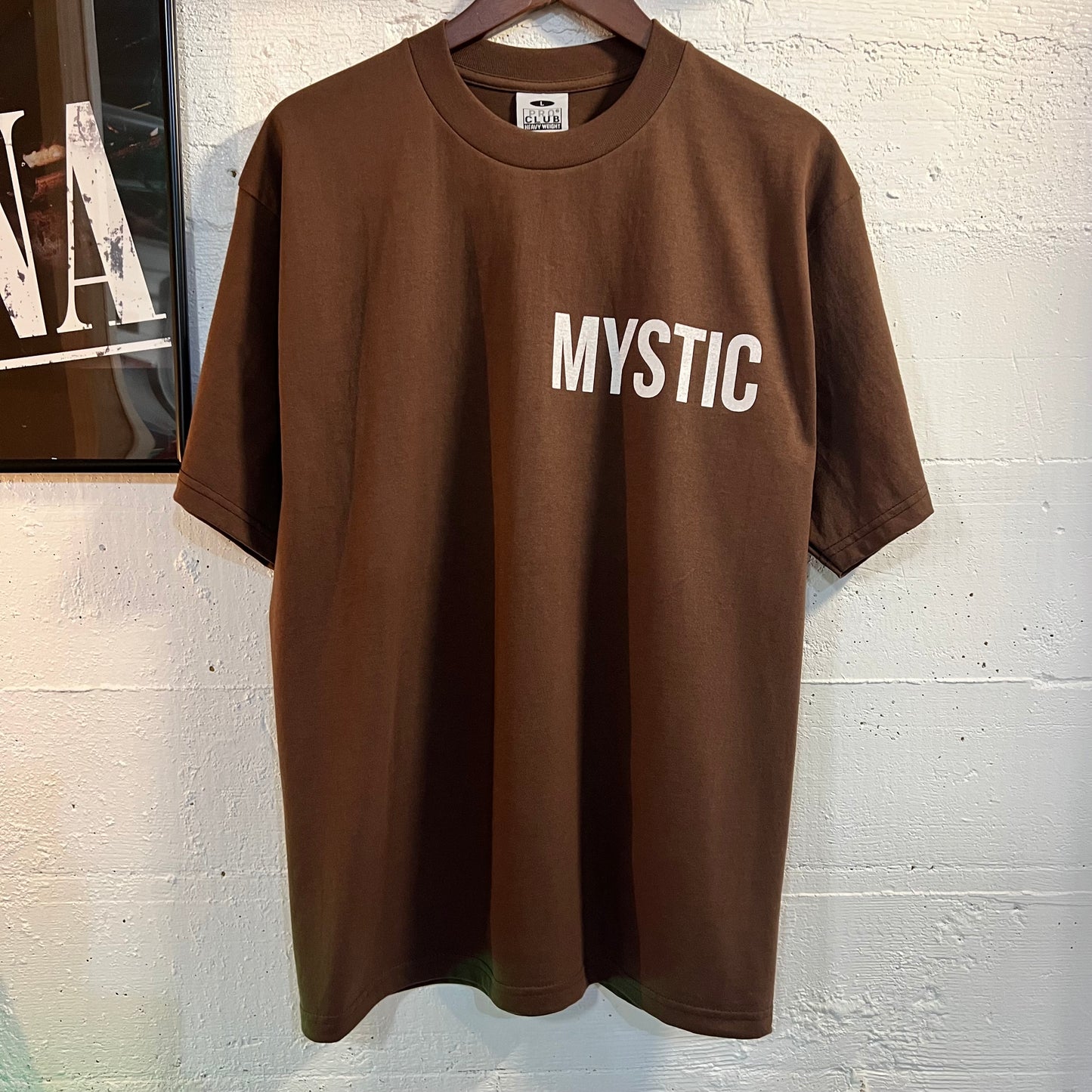 MYSTICSTUDIOS PAST/PRESENT/FUTURE T-SHIRT - SS25 - Cacao Brown/Mystic-White