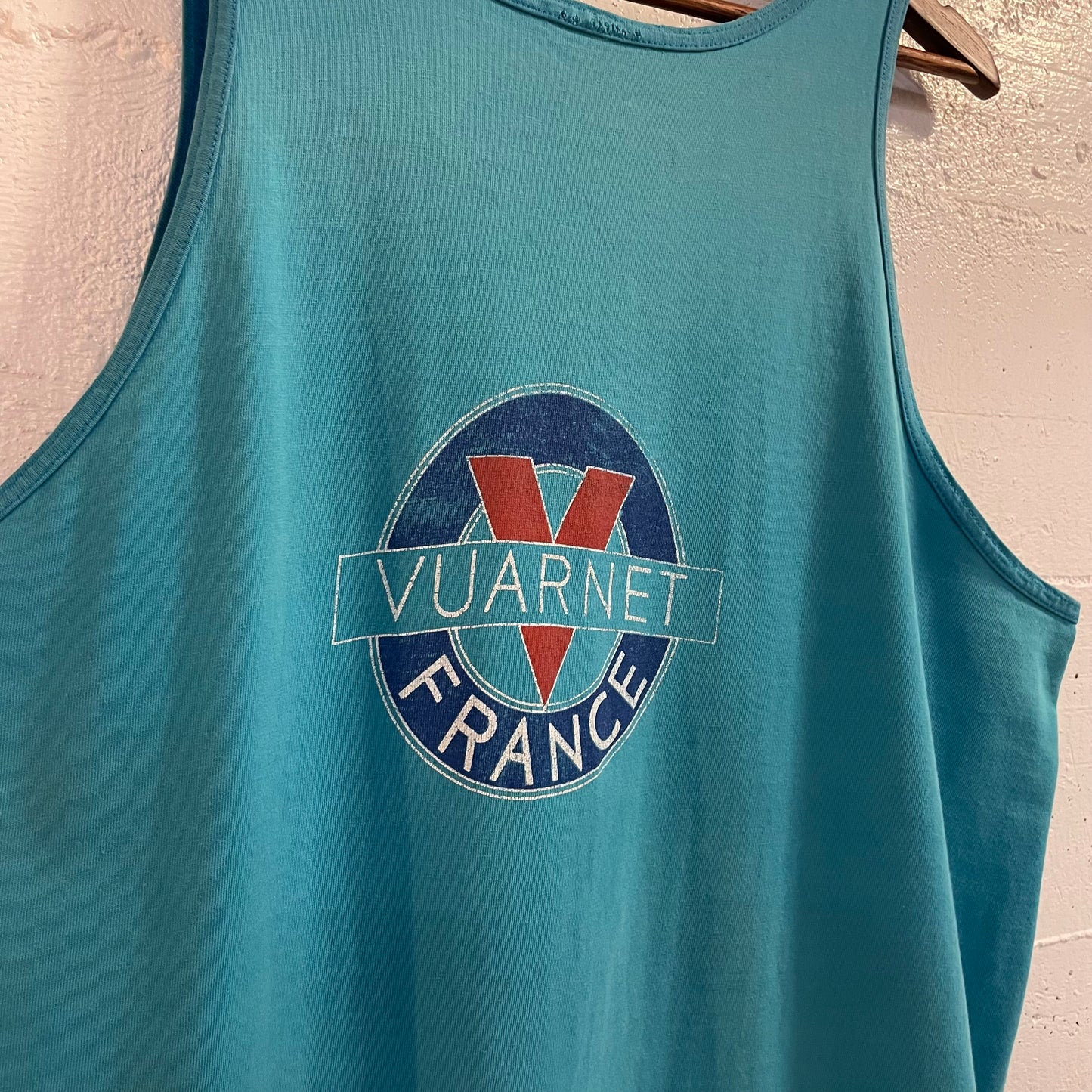 Vintage 80’s Vuarnet France Single Stitch Tank Top - Size M/L - Blue/White/Red