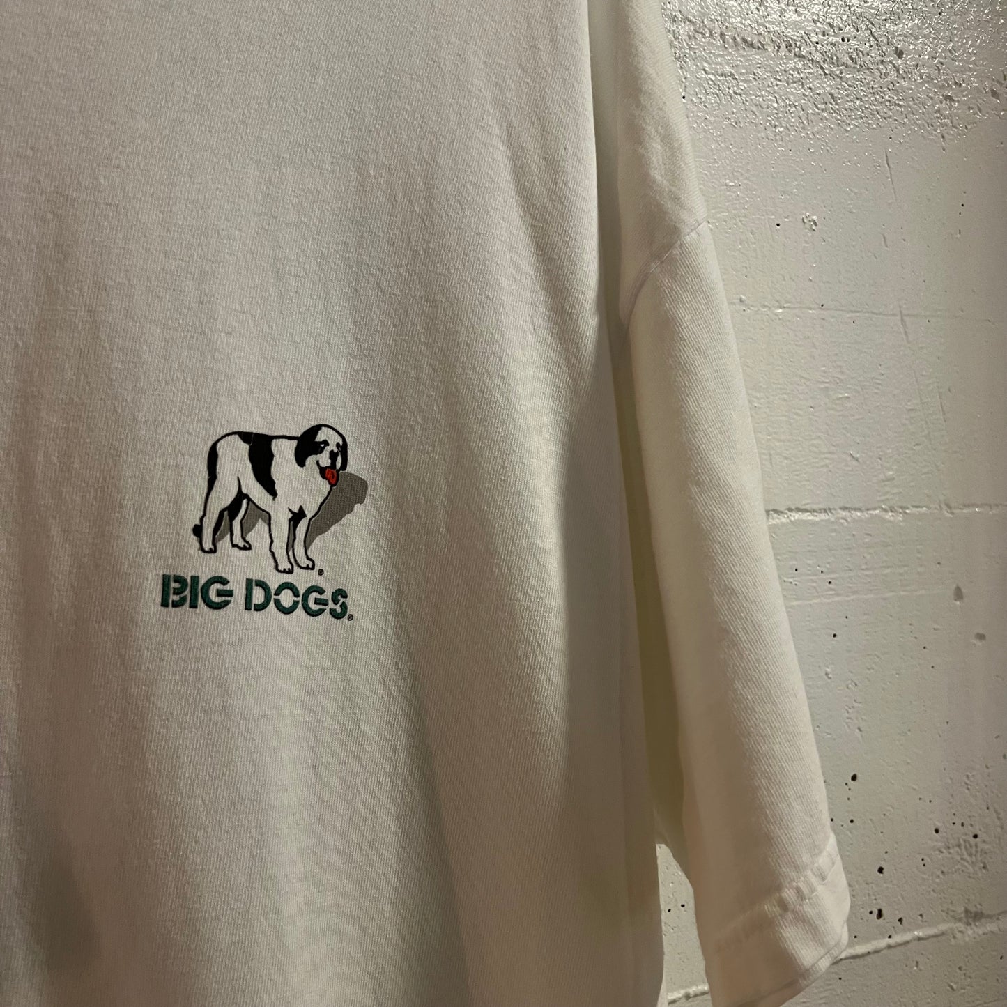 Vintage 1995 Big Dogs ‘Get Off The Green’ Golf T-Shirt - Size 2XL - Made In USA - White/Multi