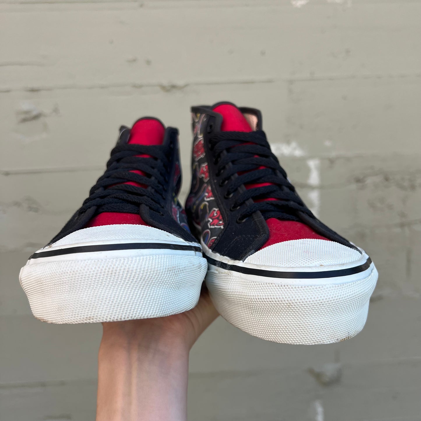 Vintage 1989 Vans Disney Dick Tracy All Over Print High Top Shoes - Size  - Made In USA