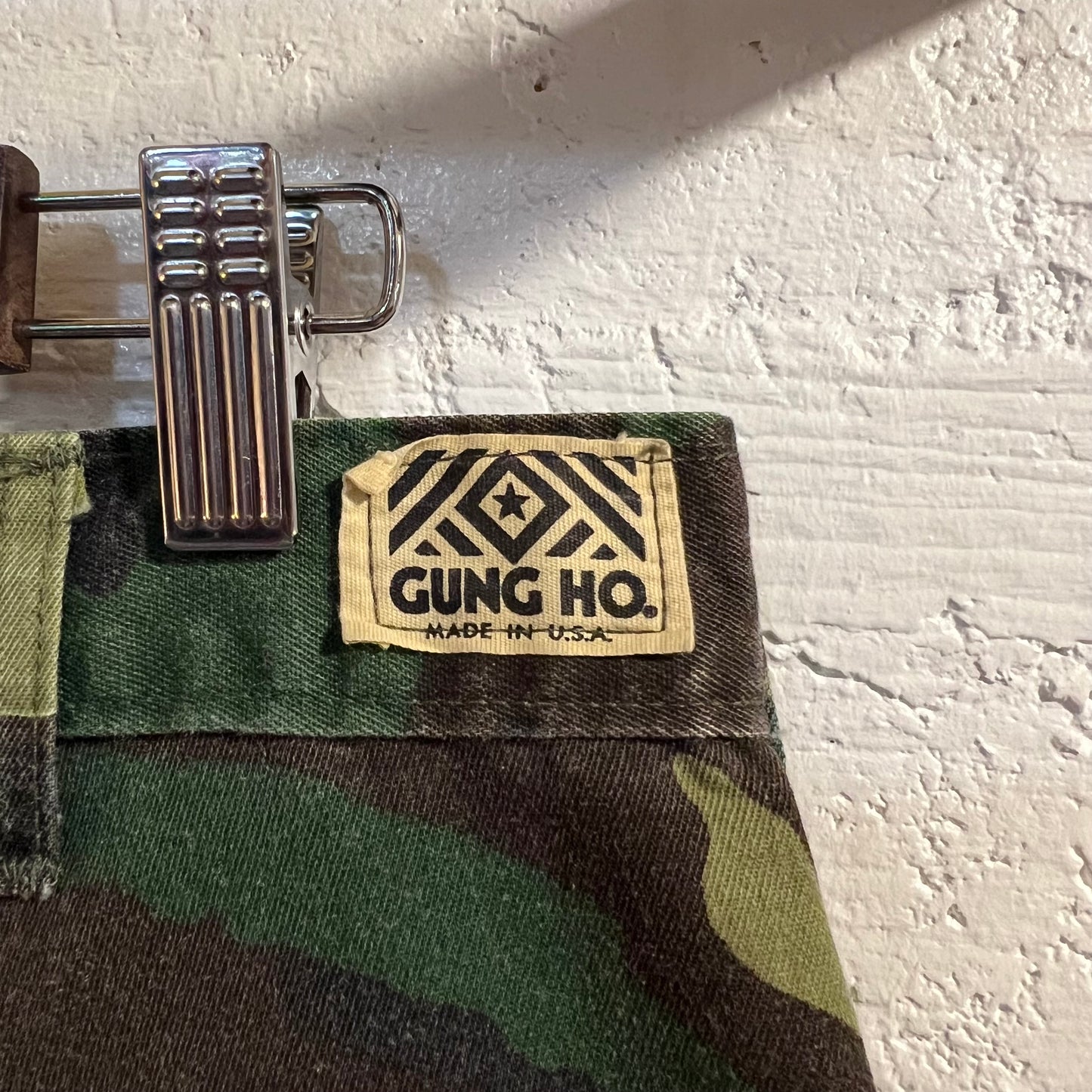 Vintage Burk Gung Ho Woodland Camo Fatigue Field Pants - Size 32" - Made In USA