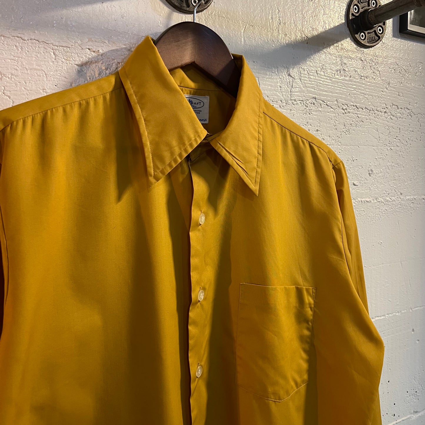 True Vintage 1960's Towncraft JCPenney Penn-Prest  Long Sleeve Button Up Shirt - Size Large - Made In USA