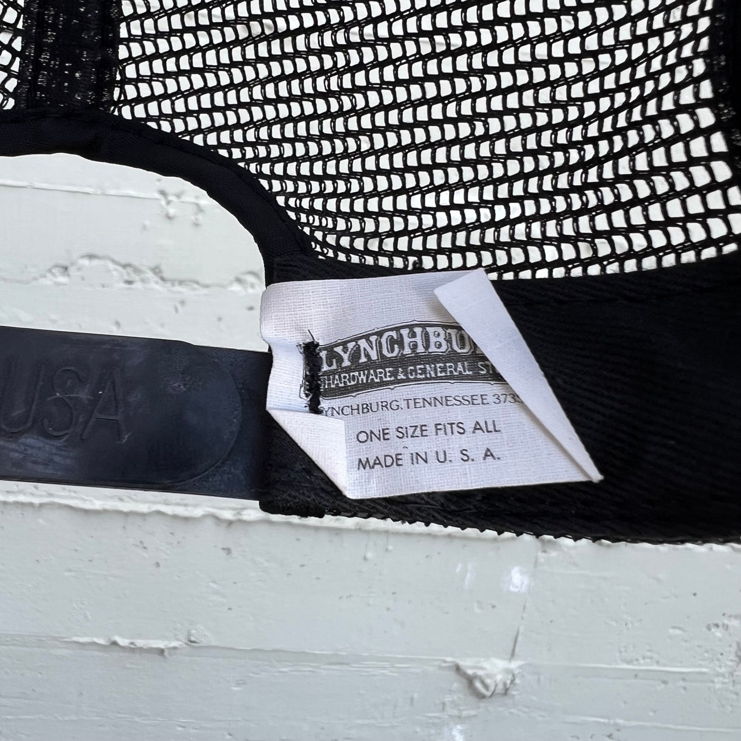 Vintage 1980's Jack Daniels Field Tester Full Mesh Trucker Hat - O/S - Made In USA - Black/Silver