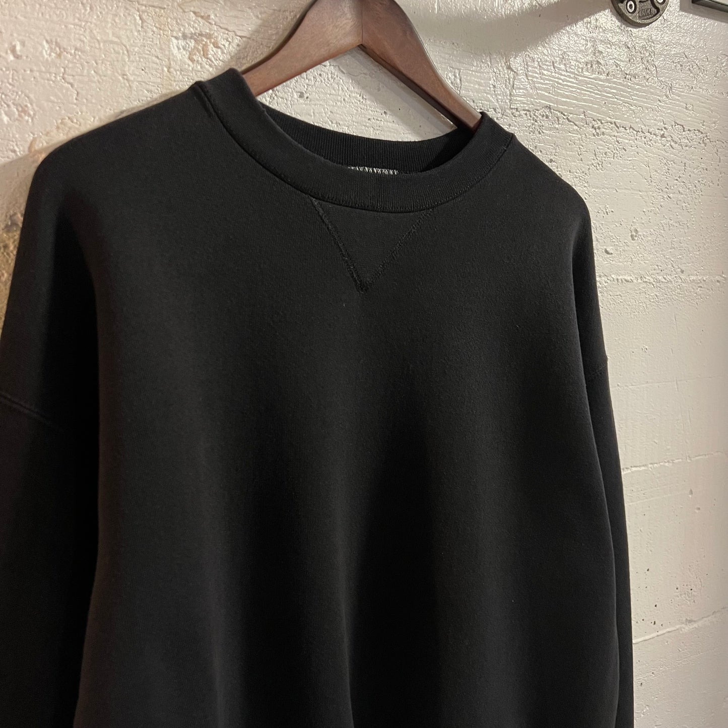 Vintage 90’s Discus Athletic Blank Crewneck Sweatshirt - Size Large - Made In USA - Black