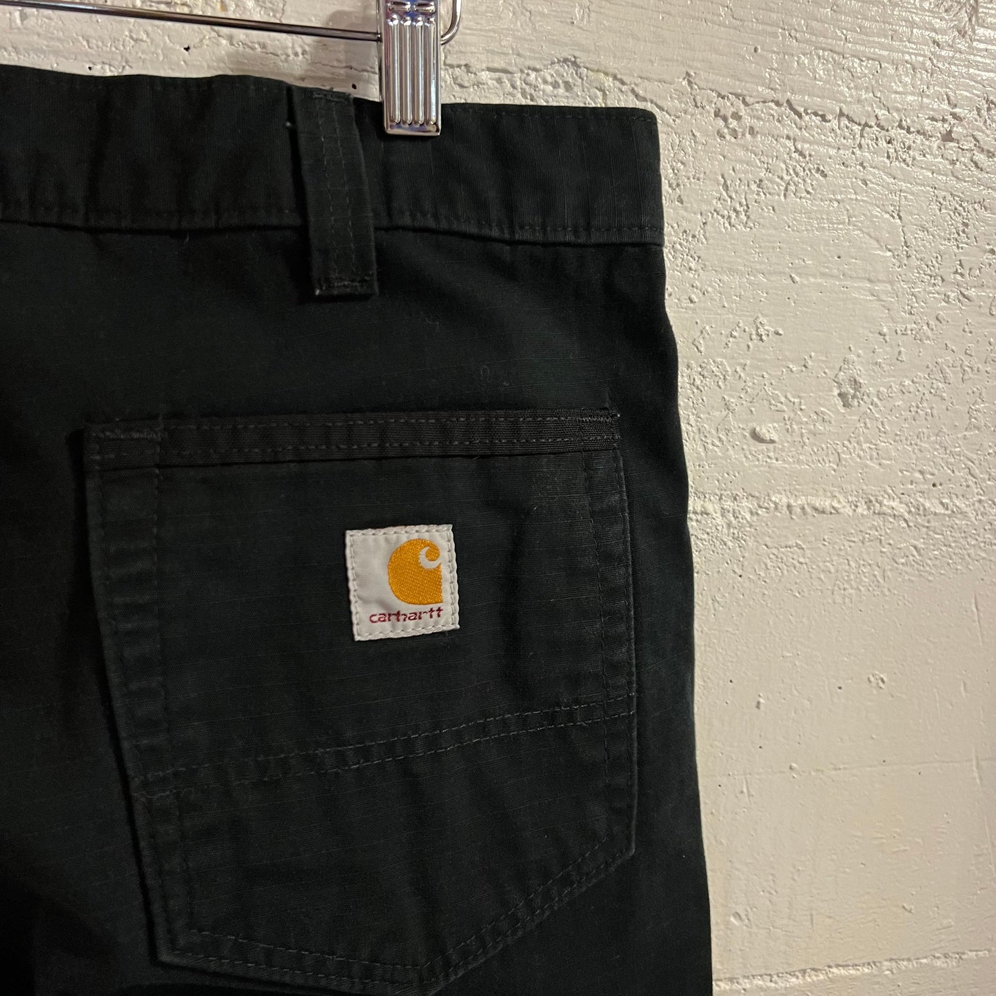 Carhartt Relaxed Fit Ripstop Double Knee Carpenter Pant - Size 34" x 30" - 100% Cotton - B342-BLK