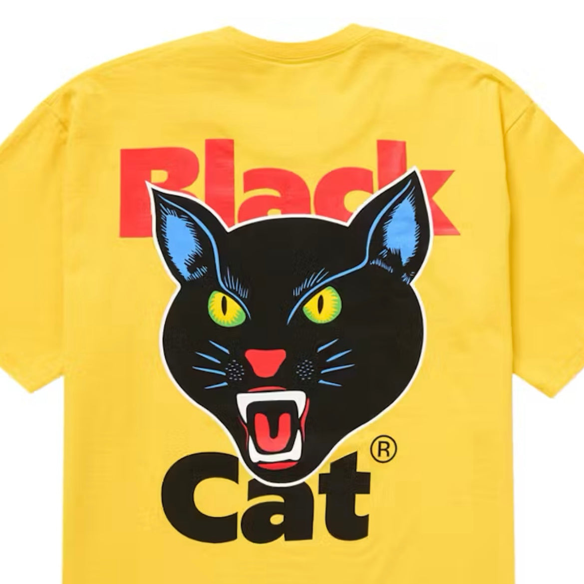 Supreme 'Black Cat' T-Shirt (SS24) - Size XL - Yellow