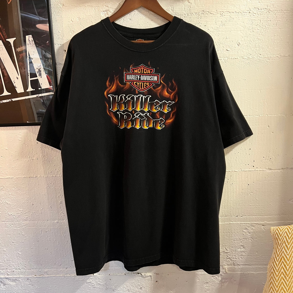 2009 Harley Davidson ‘Windy City’ Chicago Graphic T-Shirt - Size 2XL - Made In USA - Black/Mutli