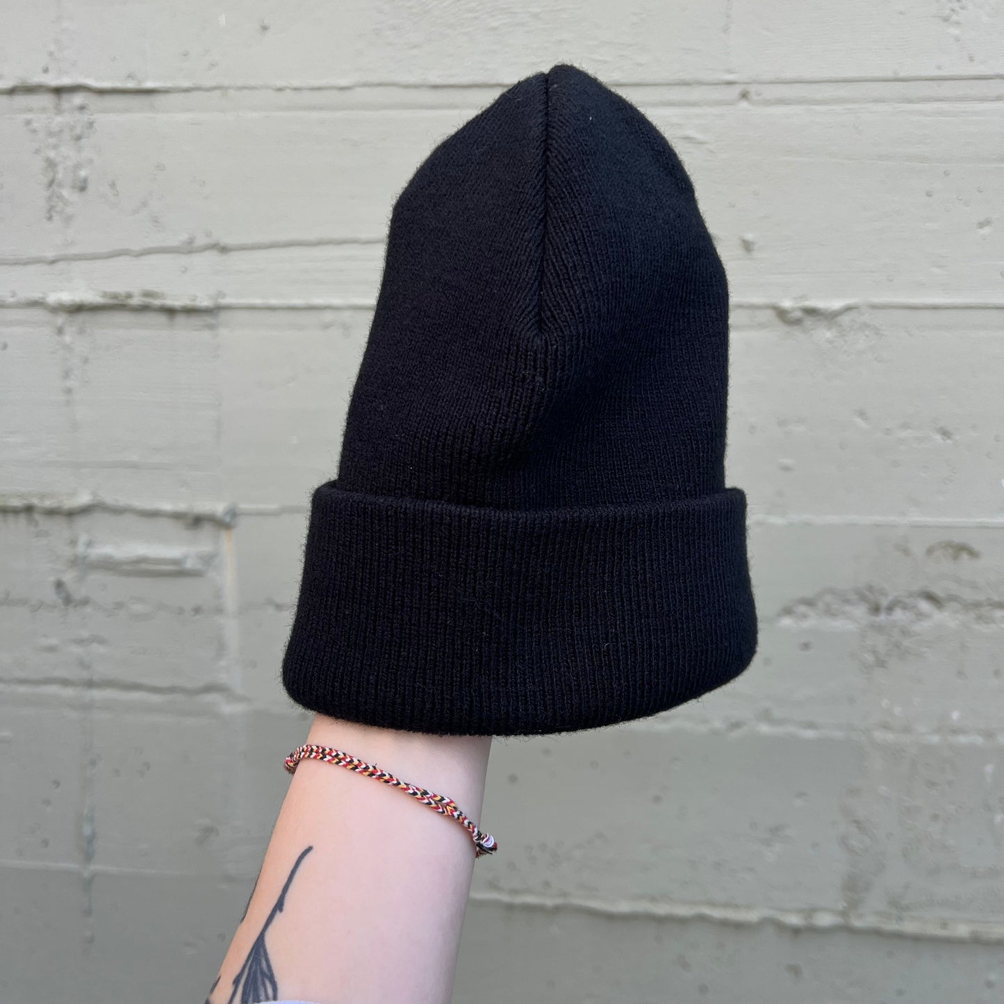 Vintage 90's Green Bay Packers Embroidered 'G' Logo Watch Cap Style Cuff Beanie - O/S - Black/Green/Yellow