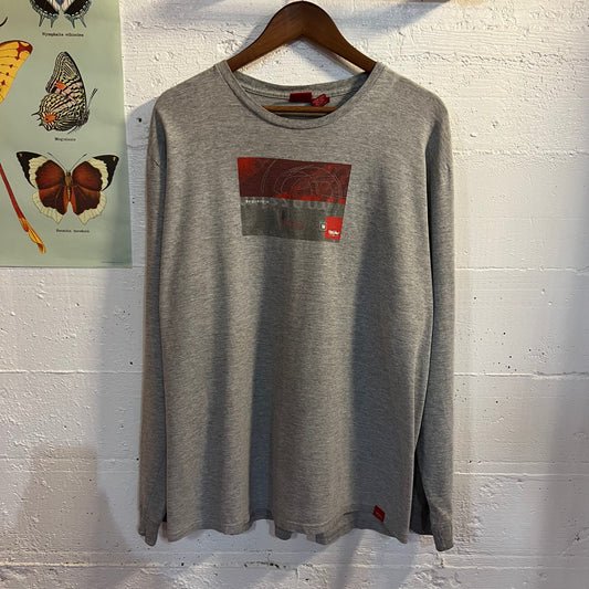 Vintage 90's Mossimo Long Sleeve T-Shirt - Size XL - Grey