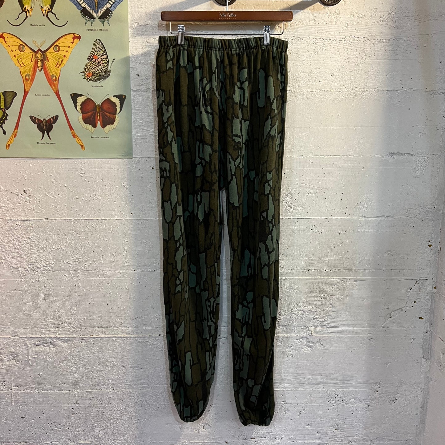 Vintage Trebark Camo Sweatpants - Size S/M (26"-34") - Made In USA -