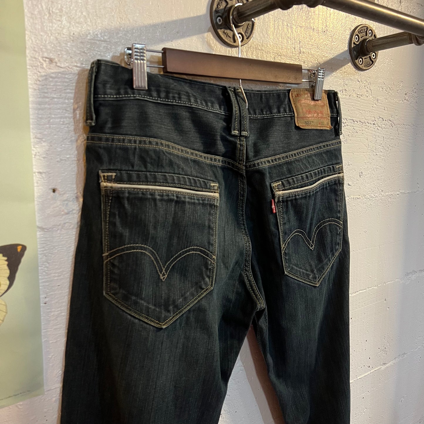 Vintage Y2K Levi's 527 Bootcut Denim Jeans - Size 33/30 - Dark Wash