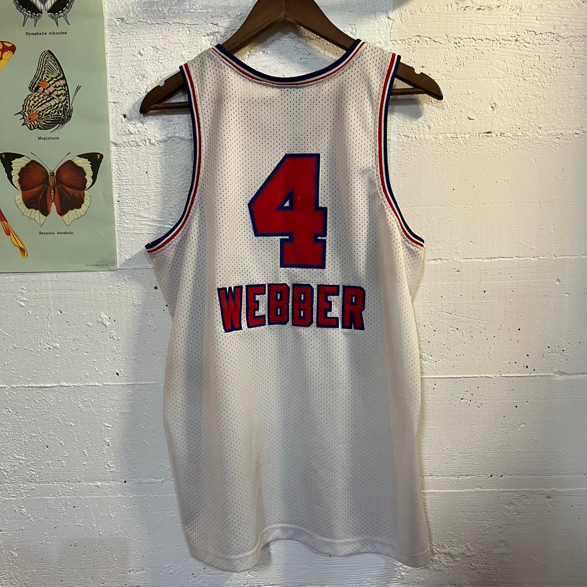 Rare Vintage Nike Rewind Throwback NBA Sacramento Kings Chris Webber Jersey