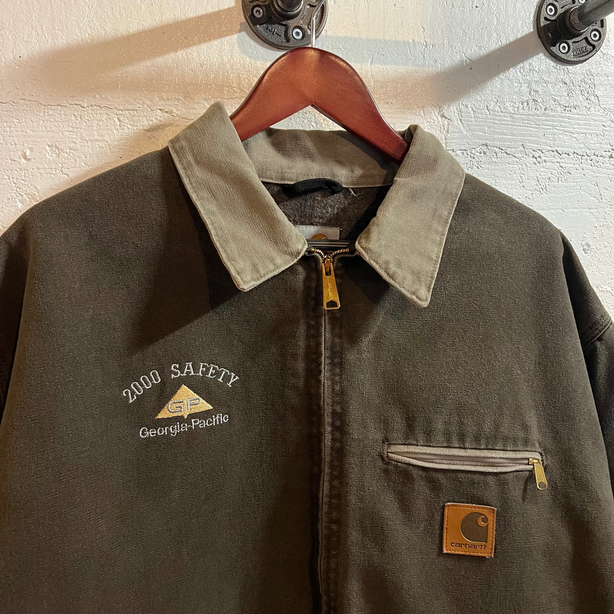 Vintage 2000 Carhartt J97TMB 'Timber' Blanket Lined Detroit Jacket - Size XXL - Union Made In USA