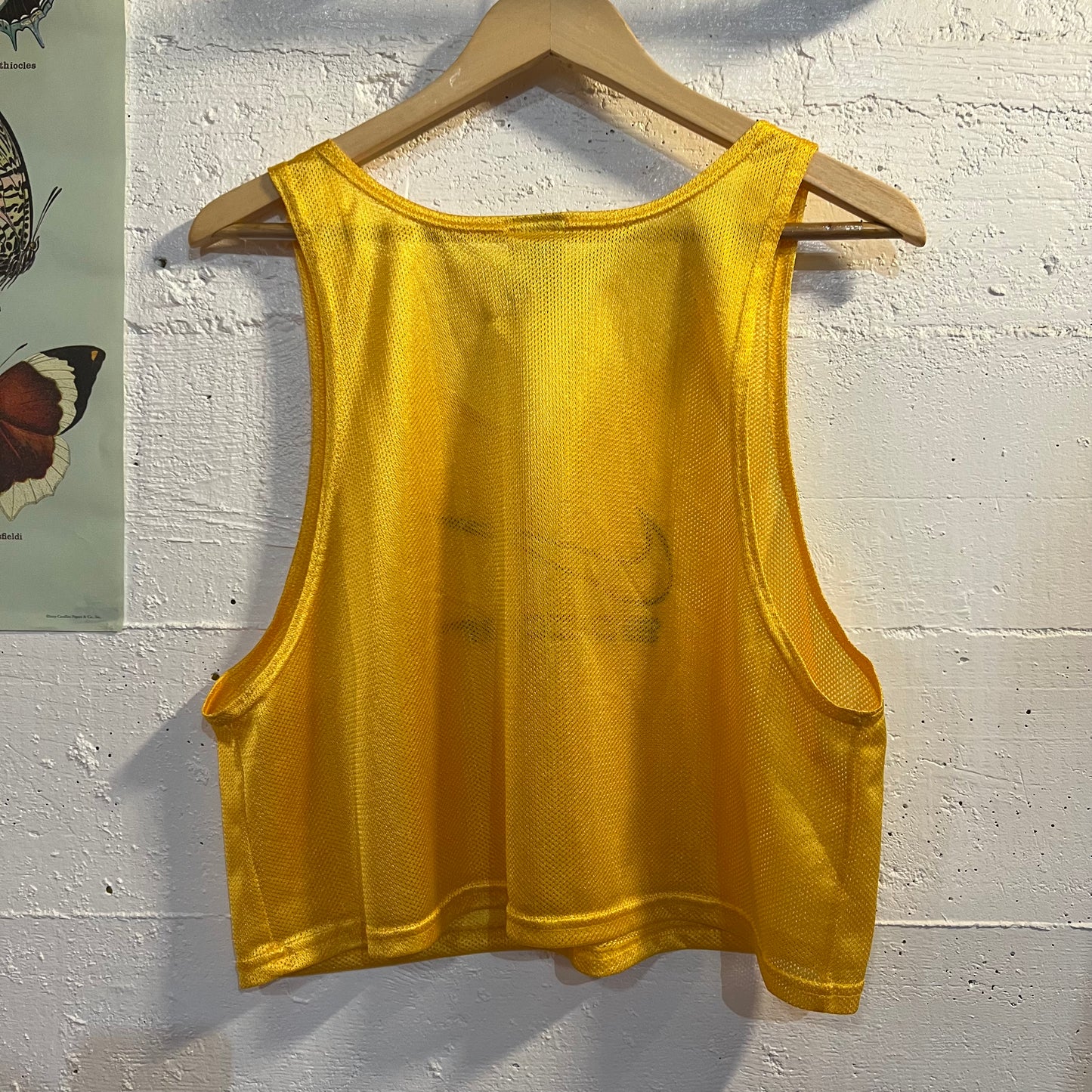 Vintage Nike Soccer Mesh Tank Top - Size S/M - Yellow