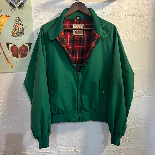 Vintage 70's Baracuta By Van Heusen Harrington Jacket - Size 46 (XL) - Kelly Green