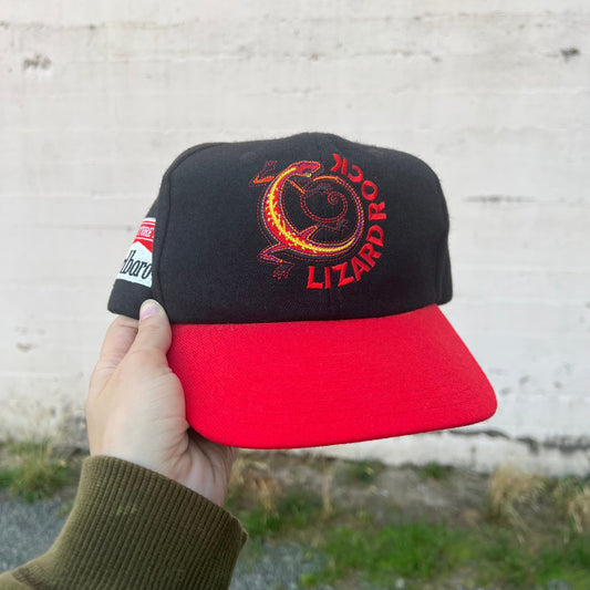 Vintage 90's Marlboro Adventure Team Lizard Rock Strapback Hat - OSFA - Wool Blend -  Leather Strap